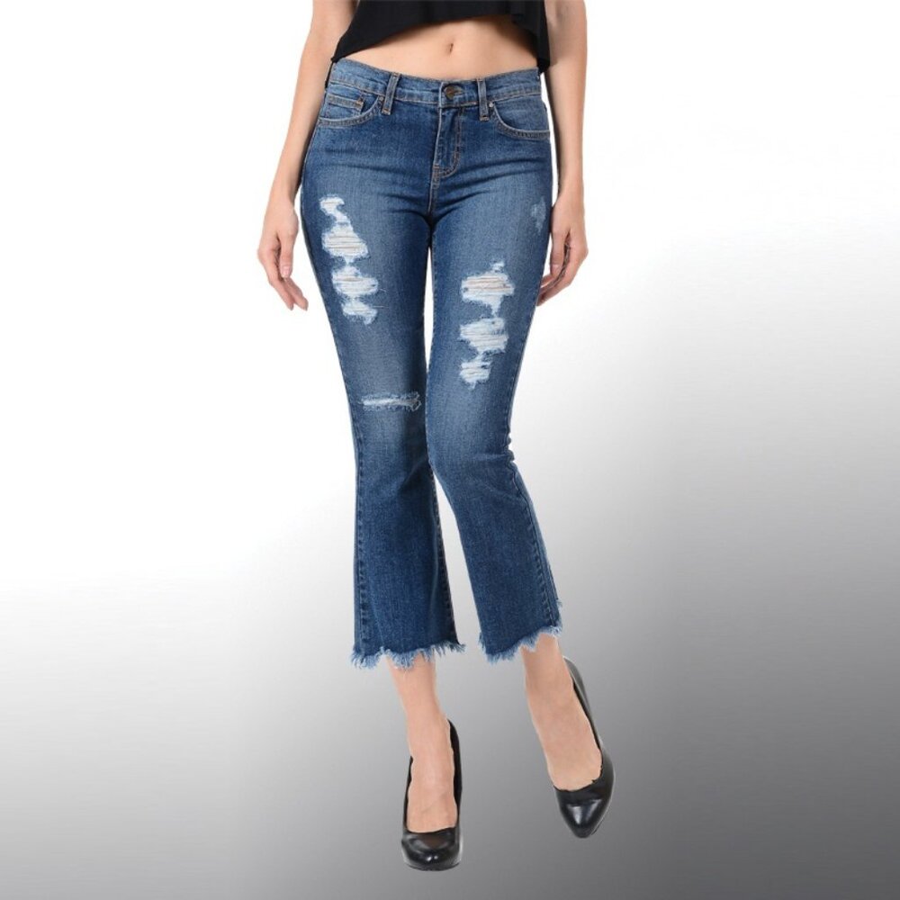 Angry Rabbit Basic Kick Flare Jeans - Picture 2 of 4